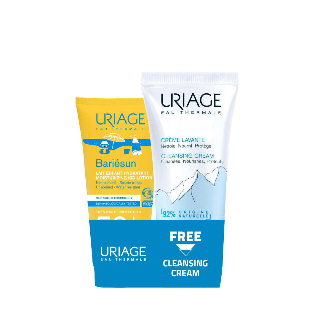 Buy One Bariesun Moisturizing Kids Lotion SPF 50 Get Free Uriage Cleansing Cream